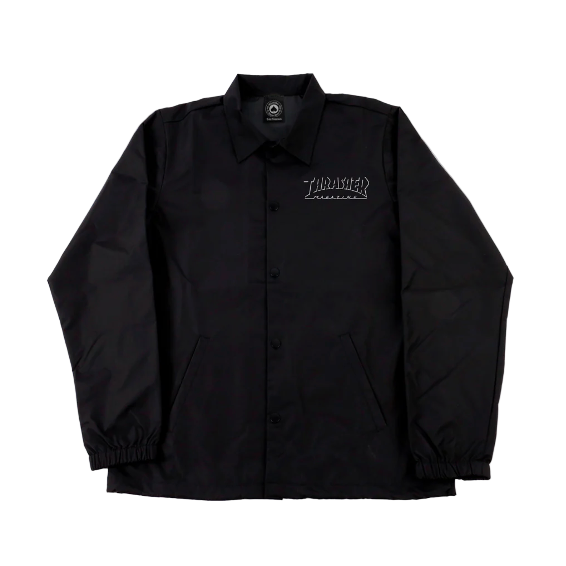 Thrasher Shadow Mag Logo Coach's Jacket - Black