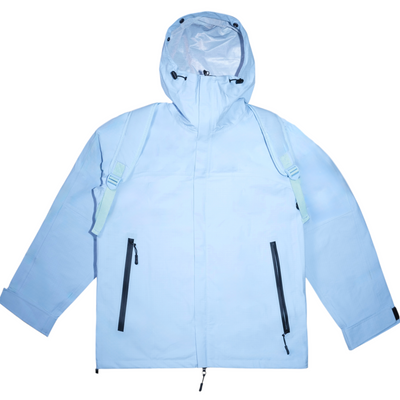 Carpet Bookbag Rainjacket - Light Blue