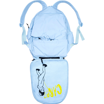 Carpet Bookbag Rainjacket - Light Blue