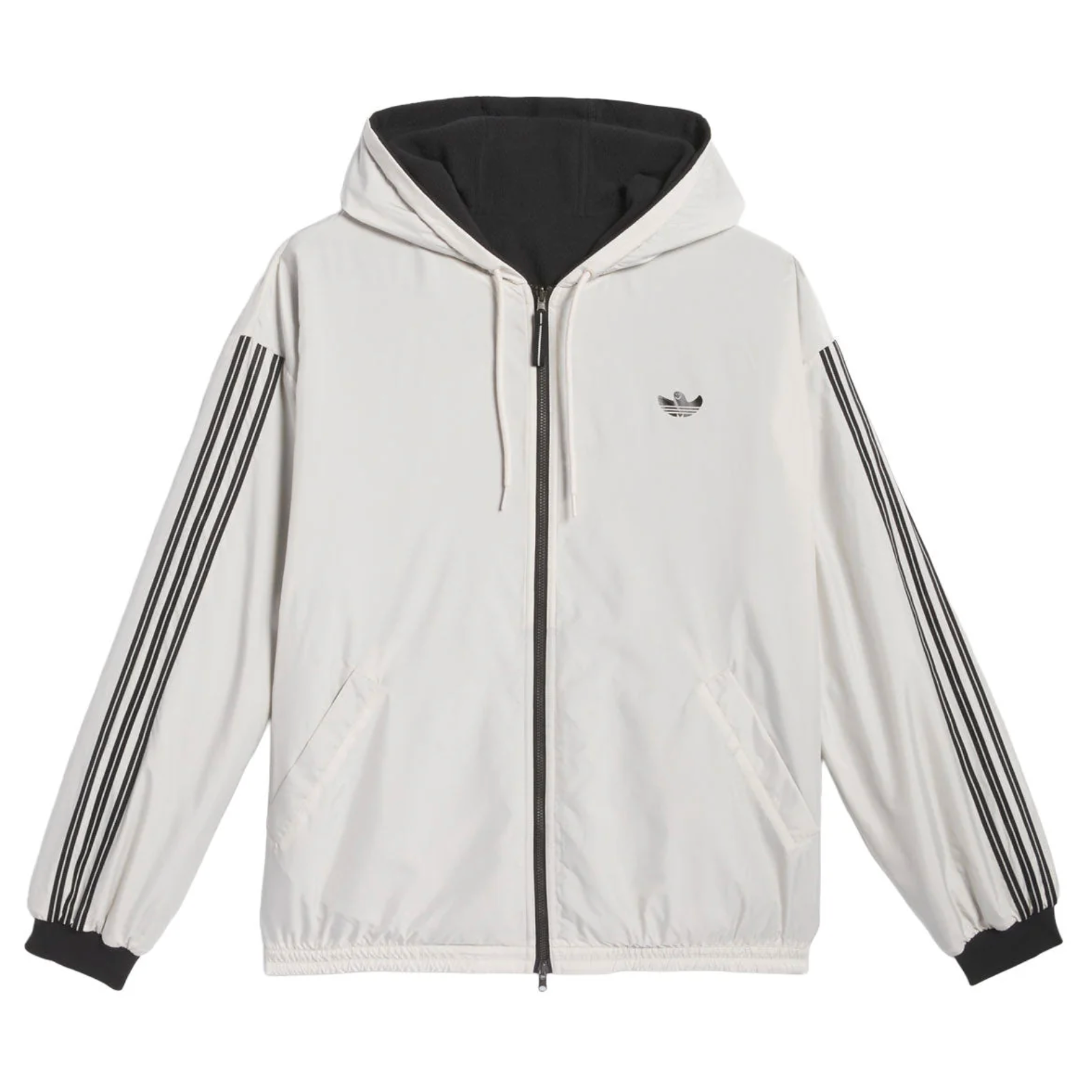 Adidas Shmoofoil Reversible Warmup Jacket - Aluminum/Black