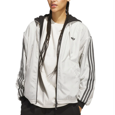 Adidas Shmoofoil Reversible Warmup Jacket - Aluminum/Black