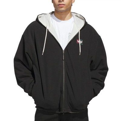 Adidas Shmoofoil Reversible Warmup Jacket - Aluminum/Black