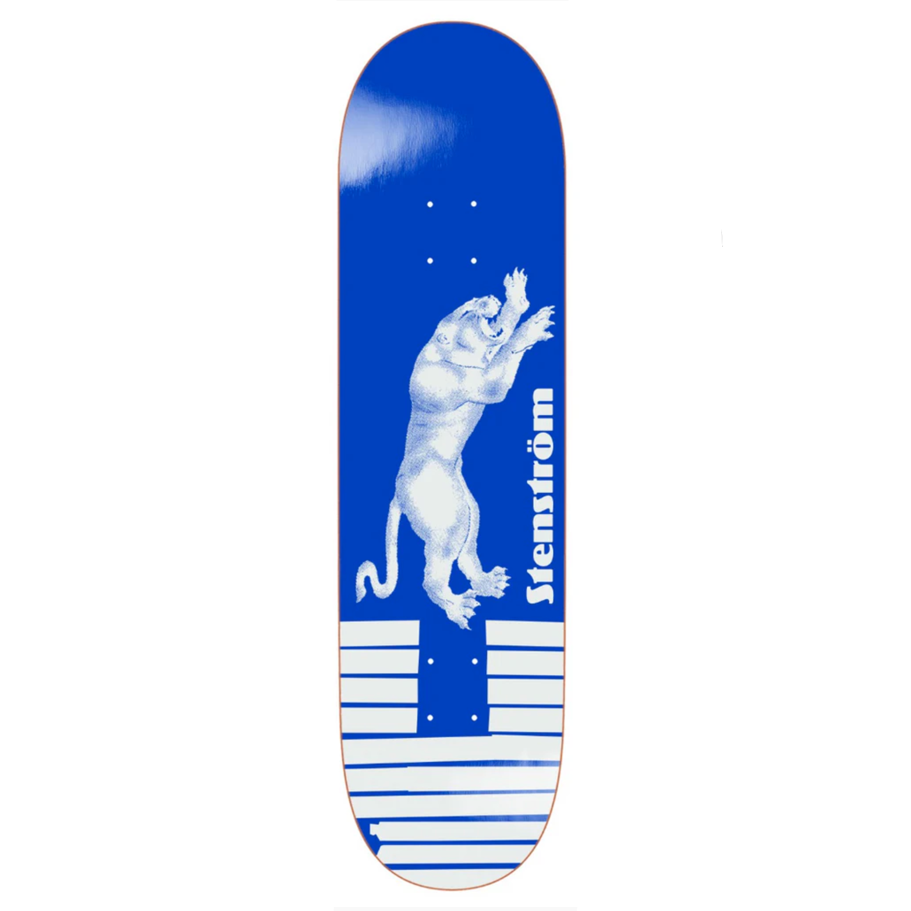 Polar Skate Co | David Stenström 'Tape & Panther' Deck (Blue) - 8.5