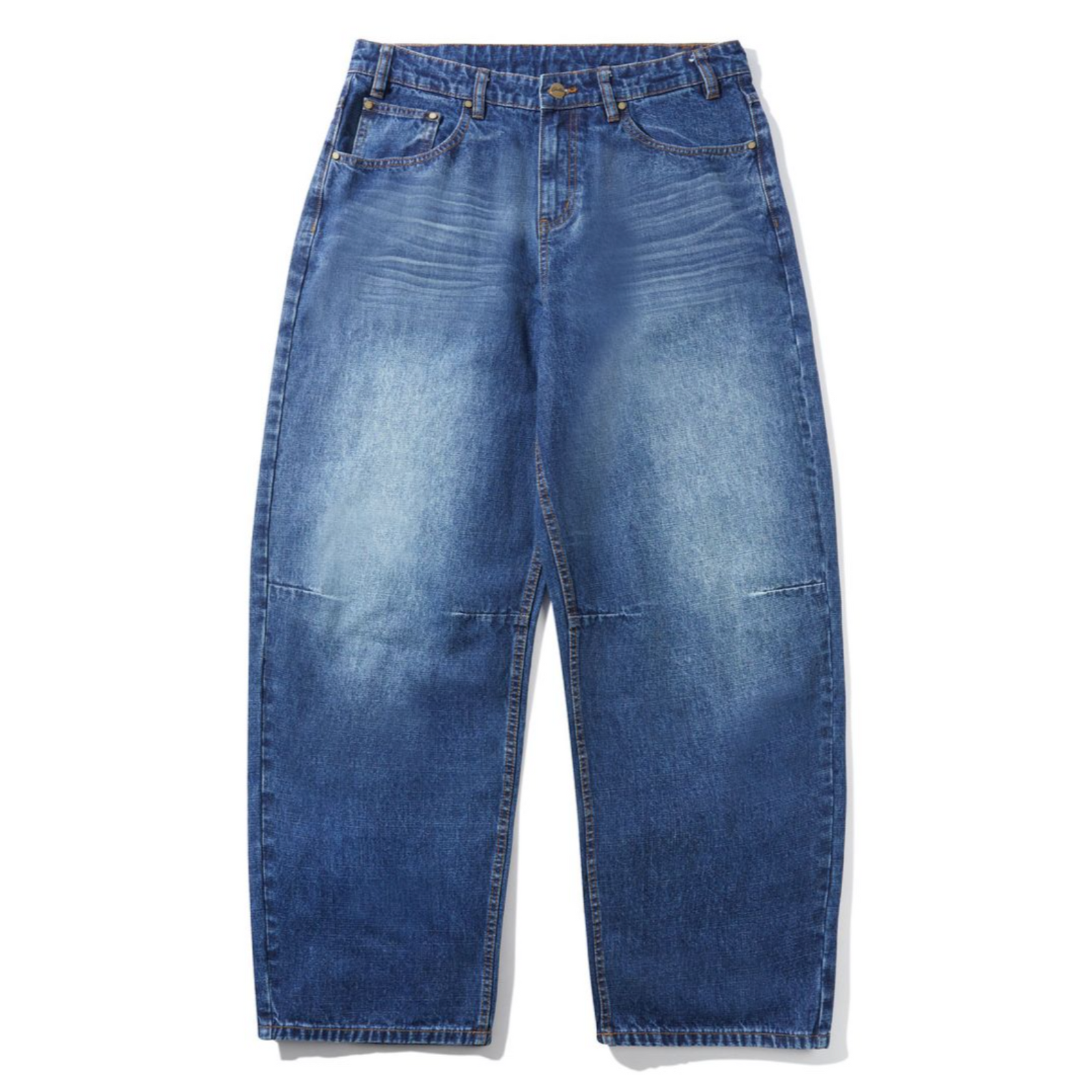 Butter Goods Wide Cut Denim Jeans - Dark Blue Slub