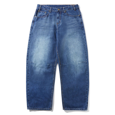 Butter Goods Wide Cut Denim Jeans - Dark Blue Slub