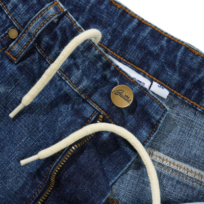 Butter Goods Wide Cut Denim Jeans - Dark Blue Slub