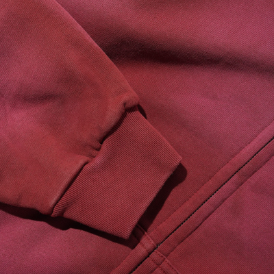 Butter Goods Garage Zip-Thru Hood - Faded Burgundy