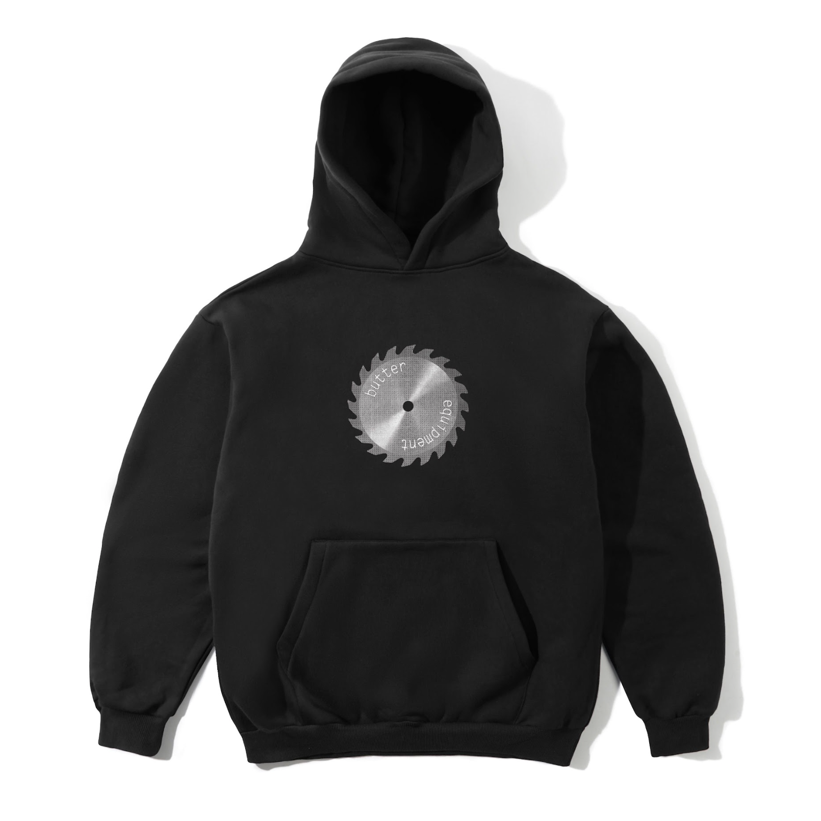 Butter Goods Saw Blade Pullover Hood - Black