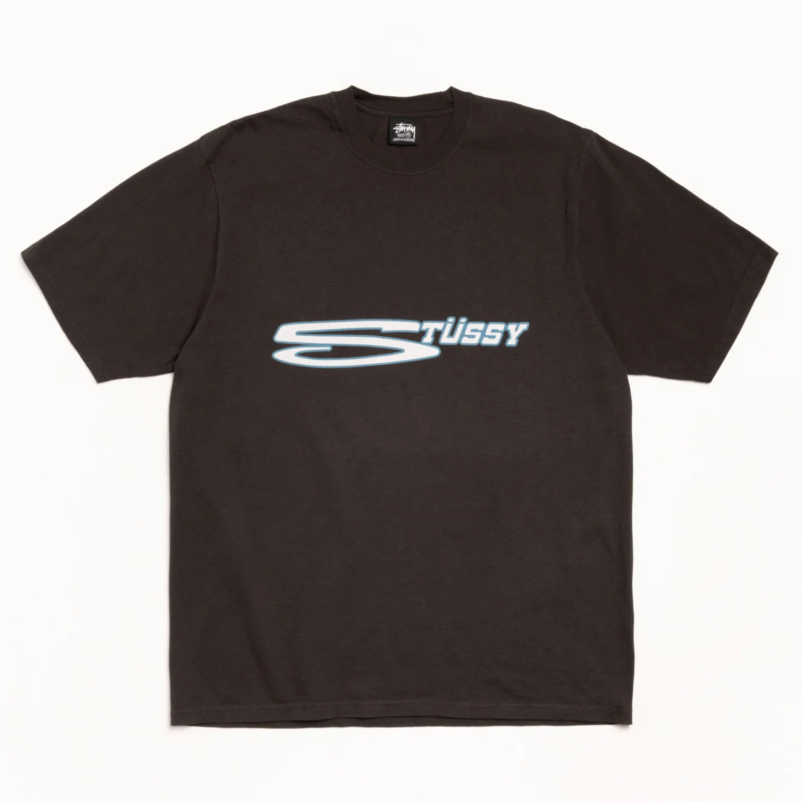 Stussy Stretch Pig. Dyed Tee - Faded Black