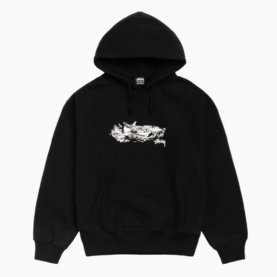 Stussy Fawn Hoodie - Black