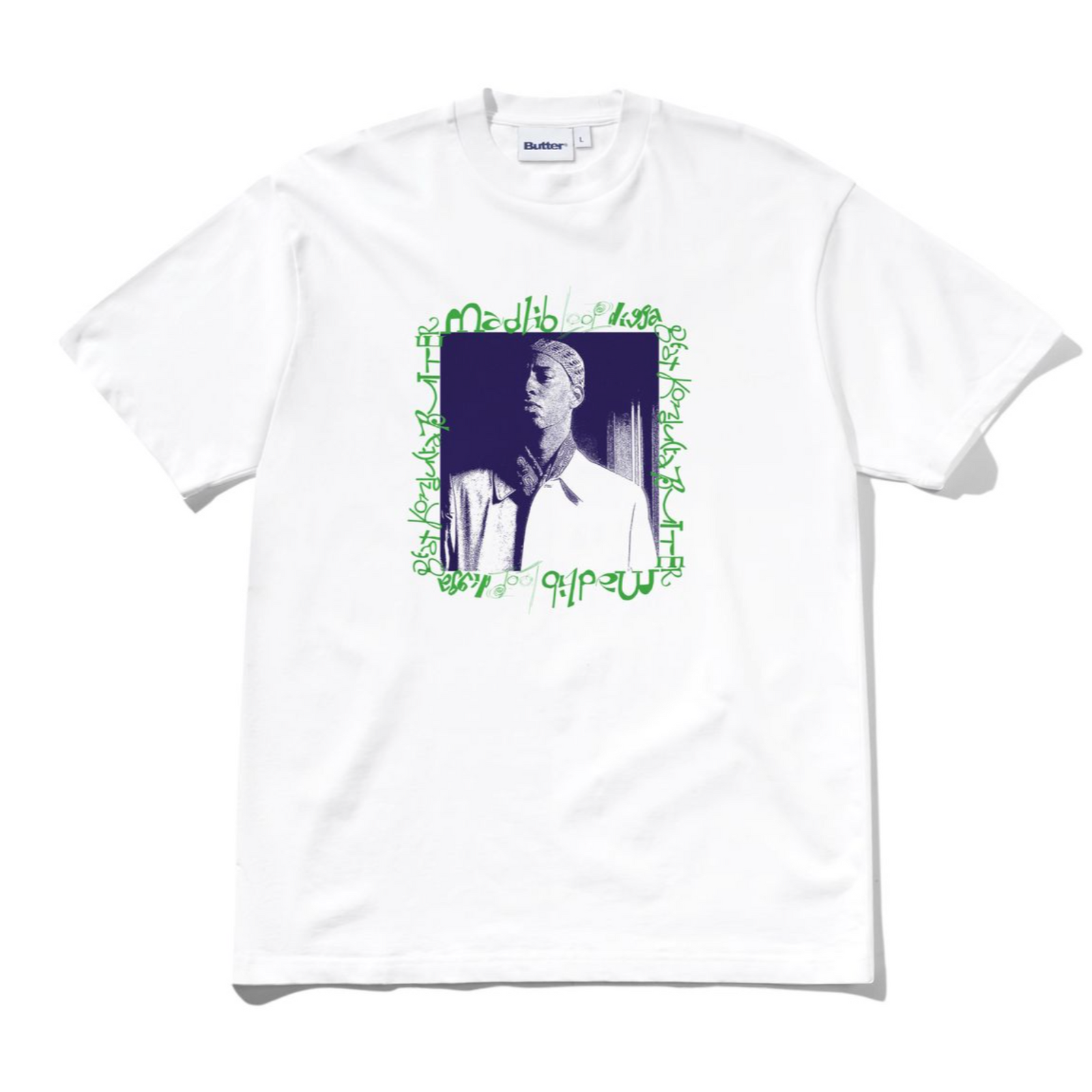 Butter Goods x Madlib Loop Digga Tee - White