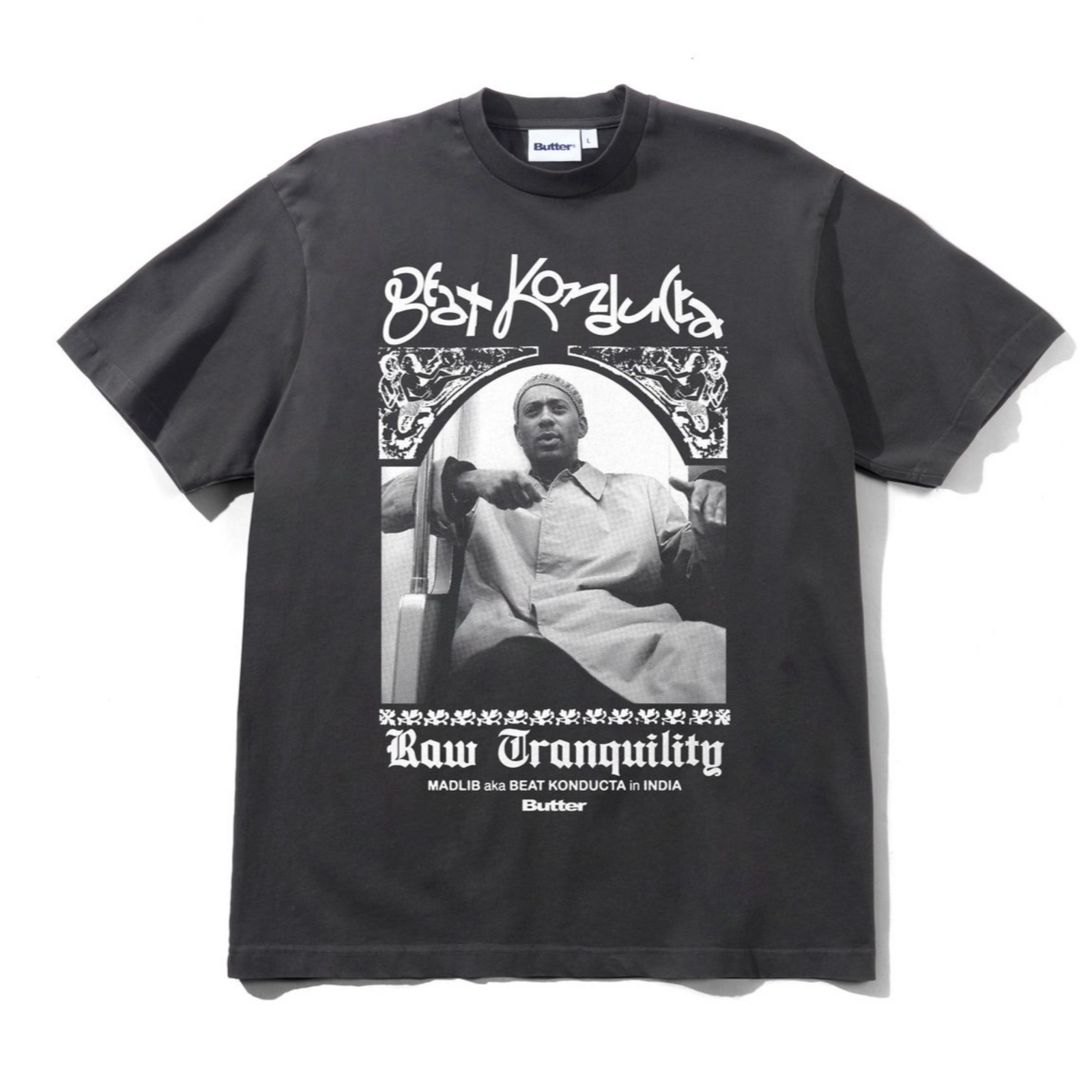 Butter Goods x Madlib  India Tee - Washed Black