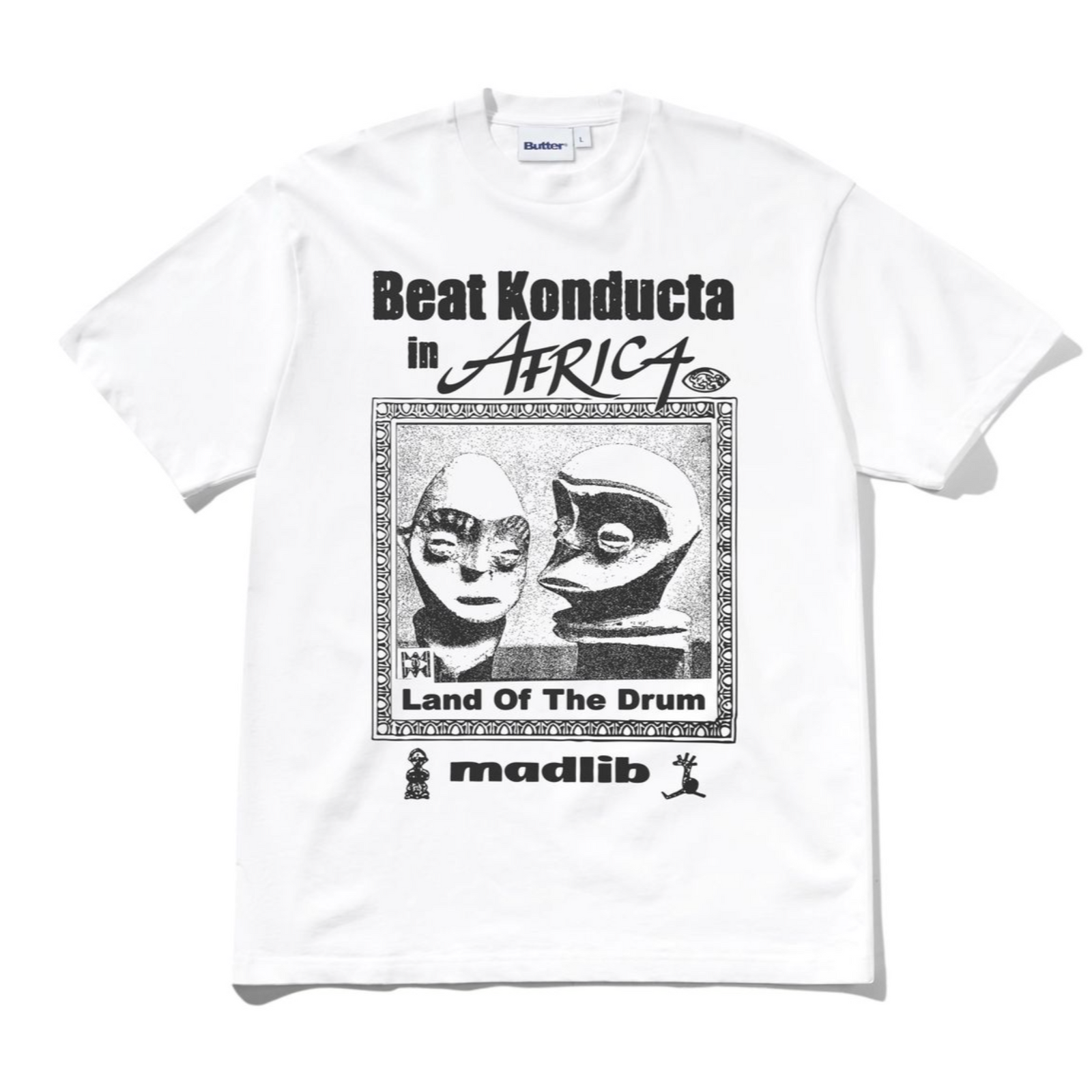 Butter Goods x Madlib  Africa Tee - White
