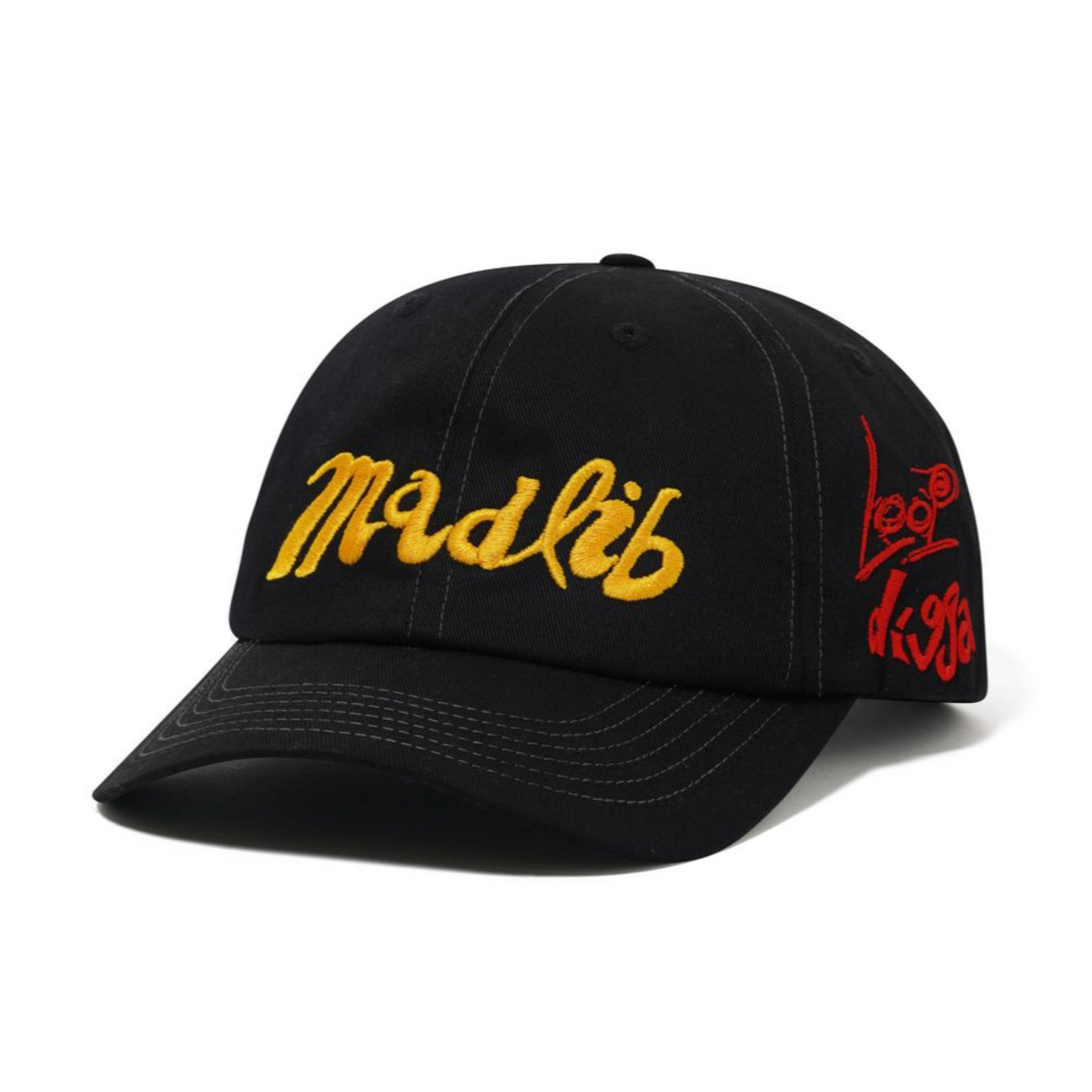 Butter Goods x Madlib Alias 6 Panel Cap - Black