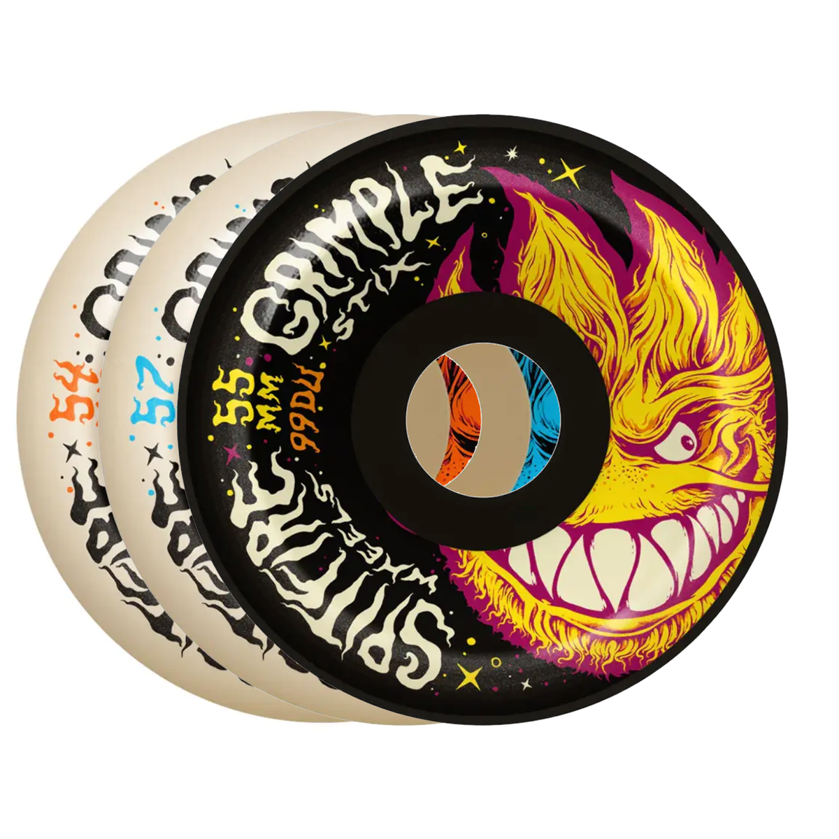 Spitfire Formula Four Grimple Head Lock-in Full 99a Skateboard Wheels - 54/55/57mm