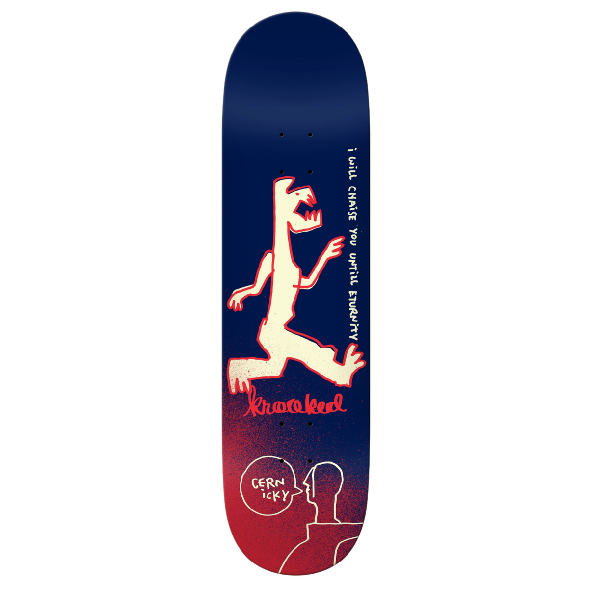 Krooked Cernicky Eturnity Skateboard Deck size 8.25