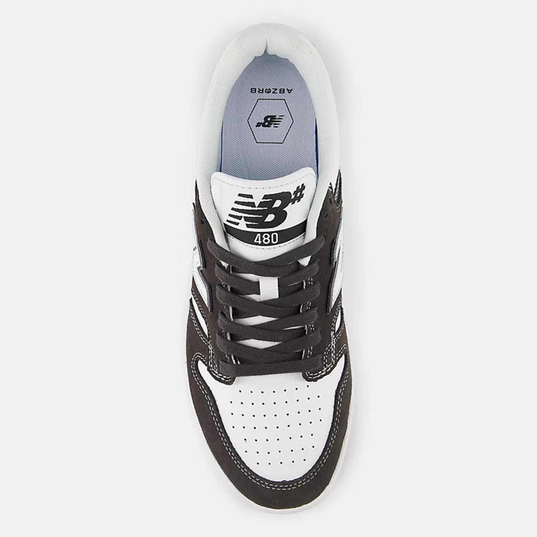 New Balance 480 - Black Cement/White 480BAB - 35th North