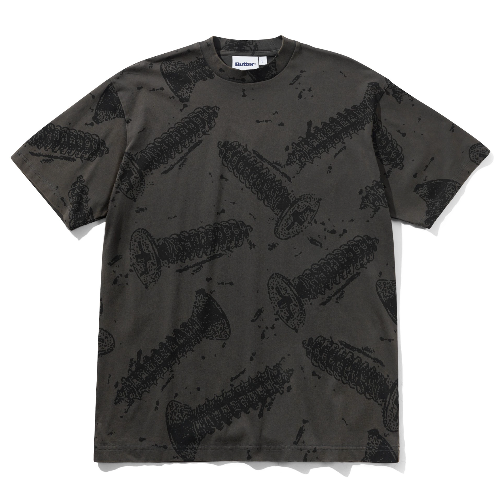 Butter Goods Screw Tee - Washed Black