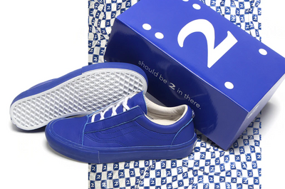 Vans X 2 Risers Skate Old Skool Ghille - Navy / White