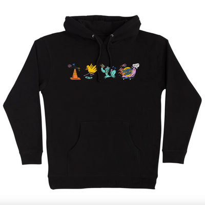 Skate Like a Girl Santa Cruz Unisex Hoodie - Black