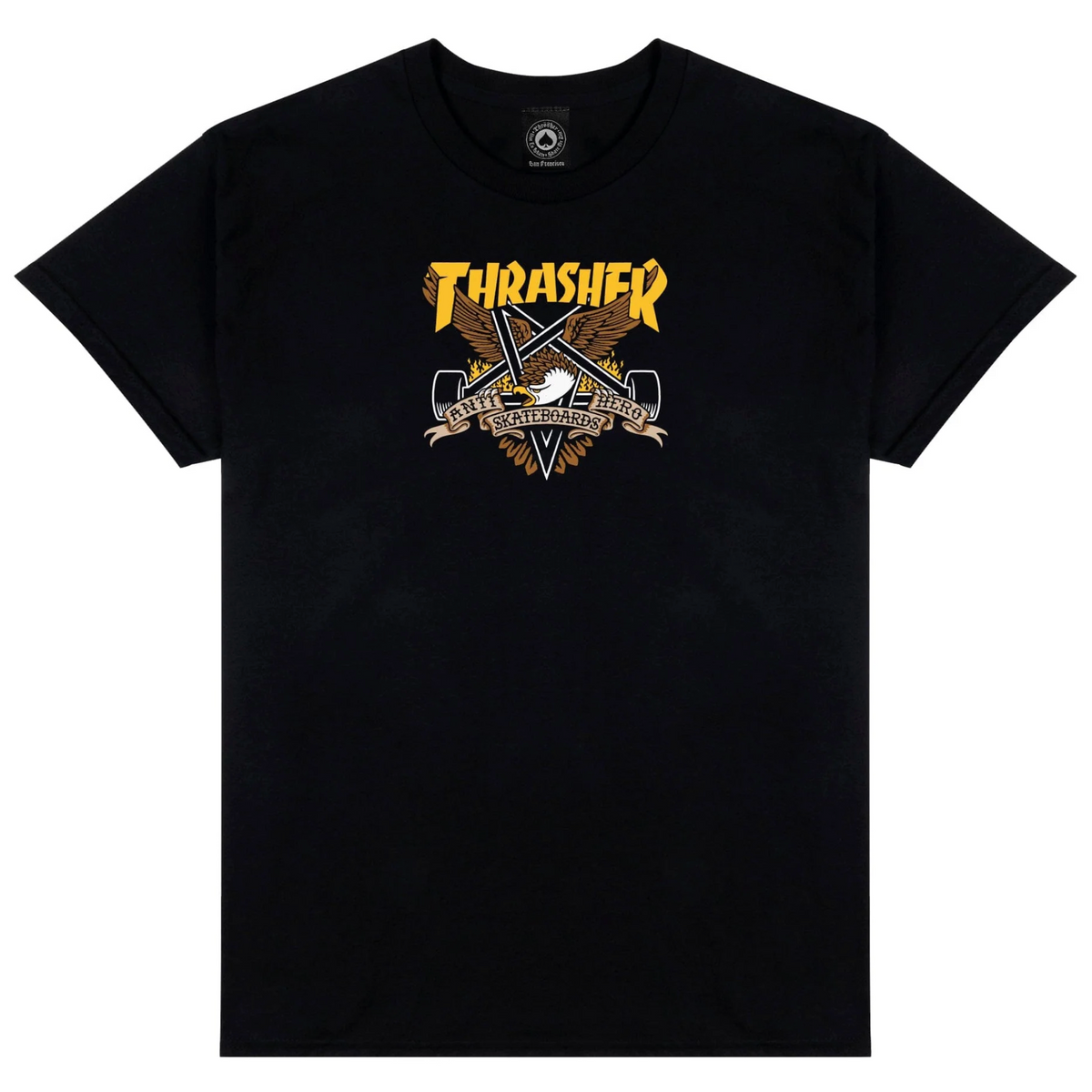 Thrasher x Antihero Eaglegram T-Shirt - Black