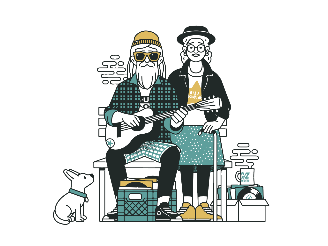 Sasha Barr Grunge Retirement Community Print - Large