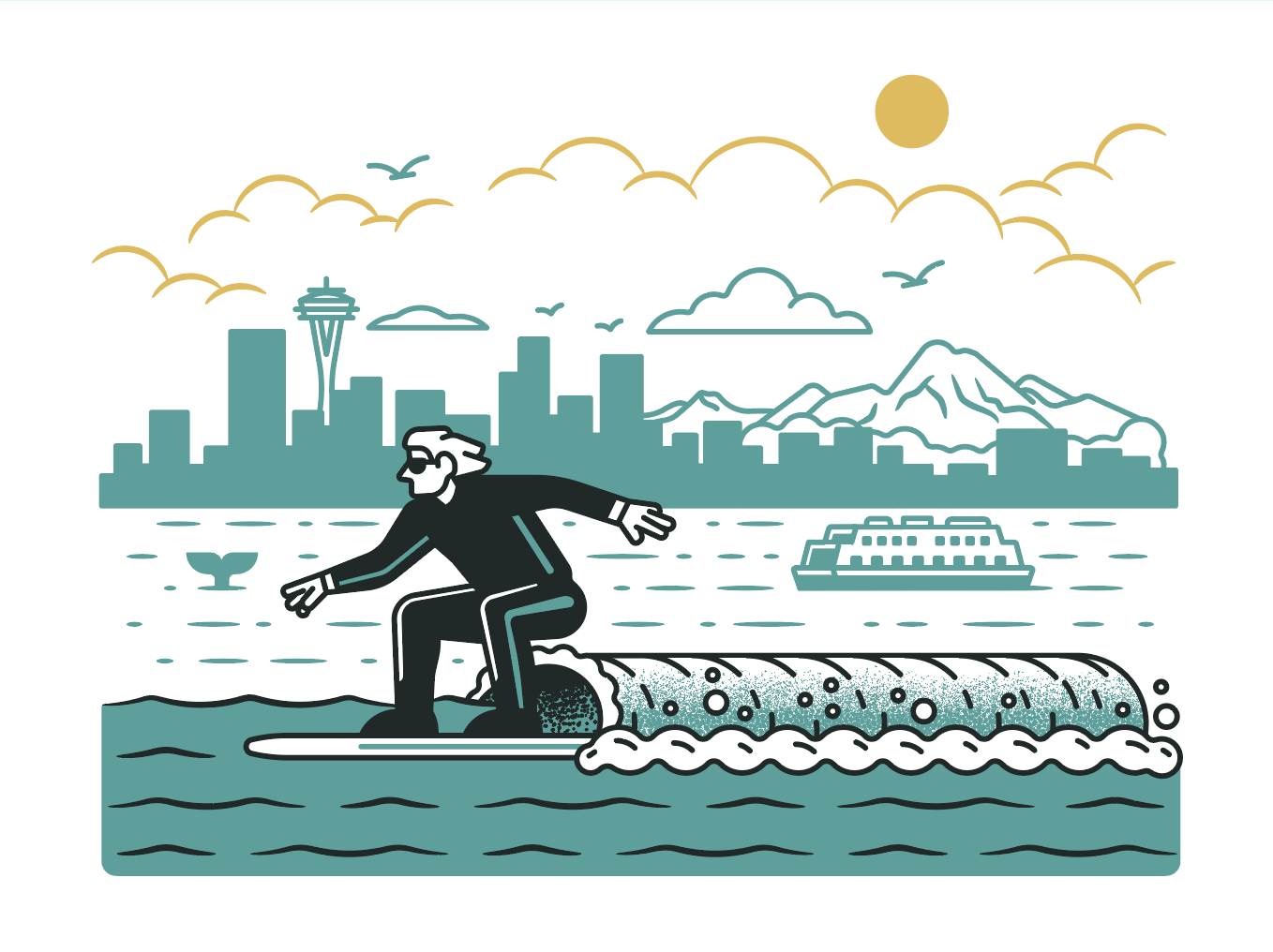 Sasha Barr Surf Print - Small