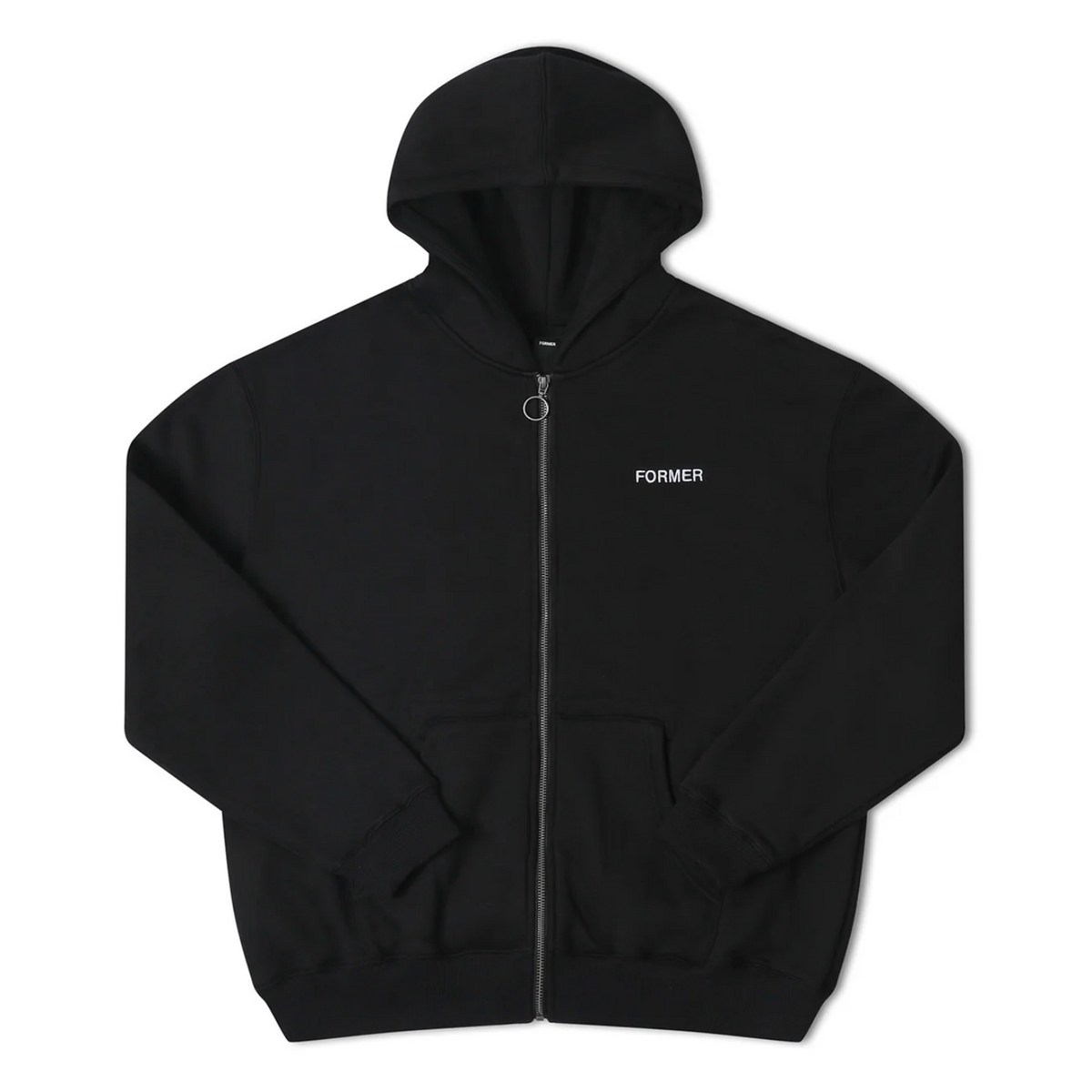 Former Clippings Zip FZ Hoodie - Black