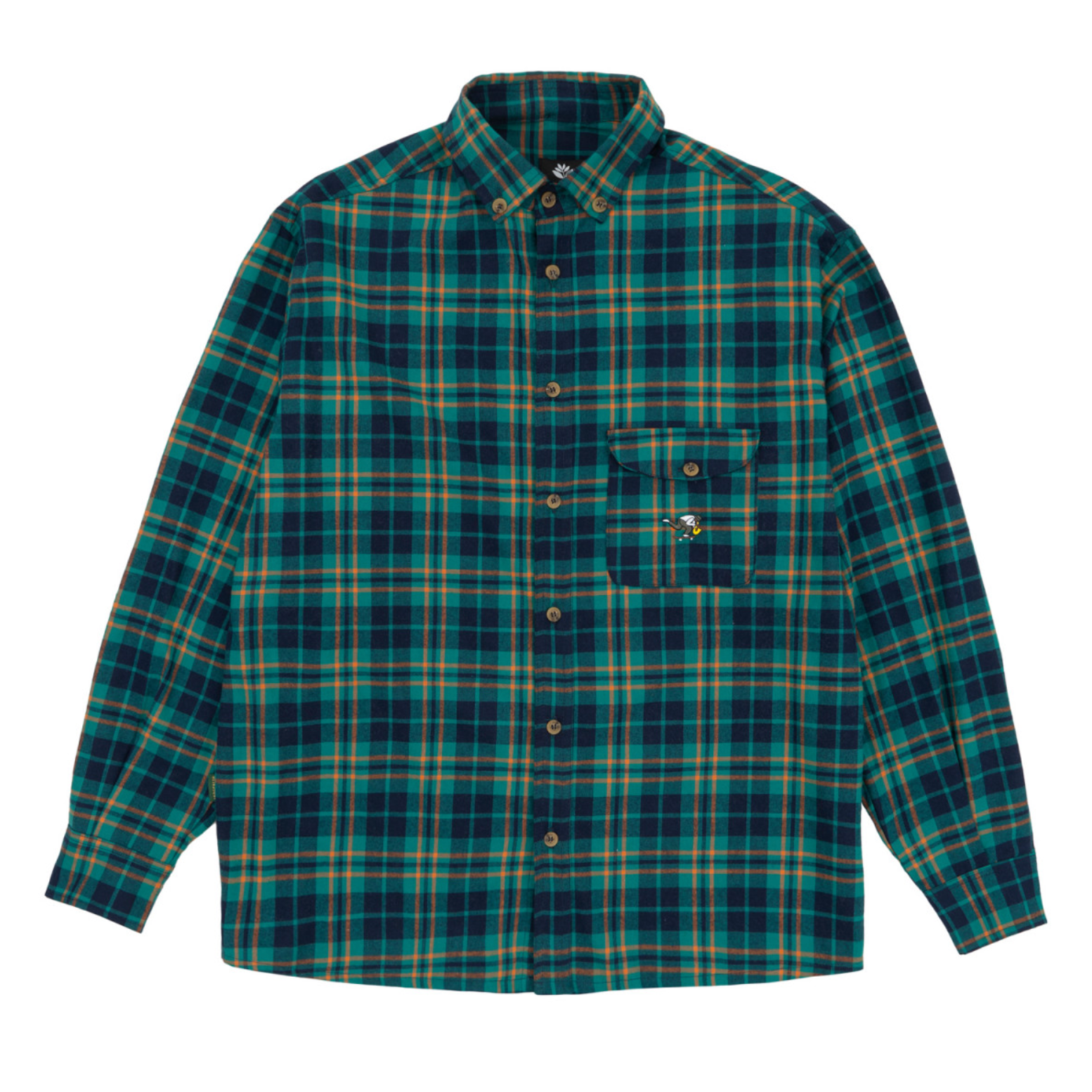 Magenta Jazz Flannel Shirt - Green