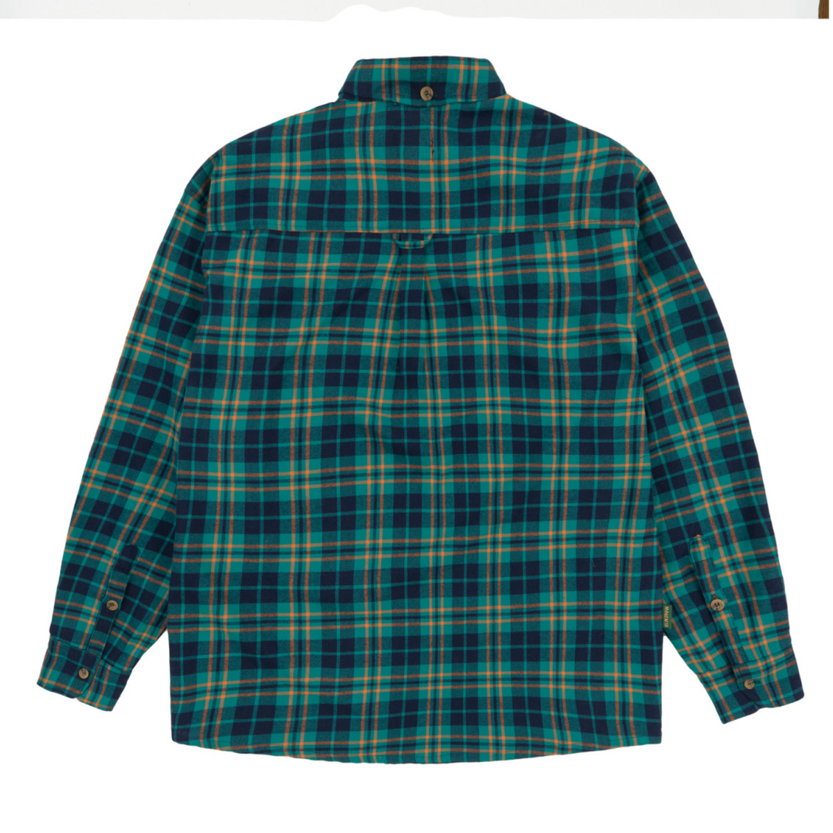 Magenta Jazz Flannel Shirt - Green