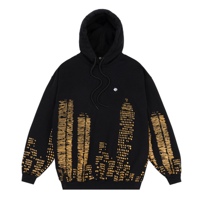 Magenta Downtown Hoodie - Black