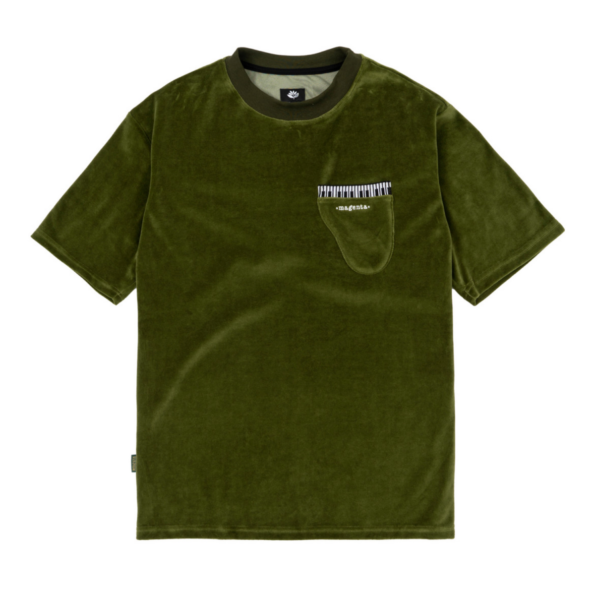 Magenta Piano Velvet Tee - Green