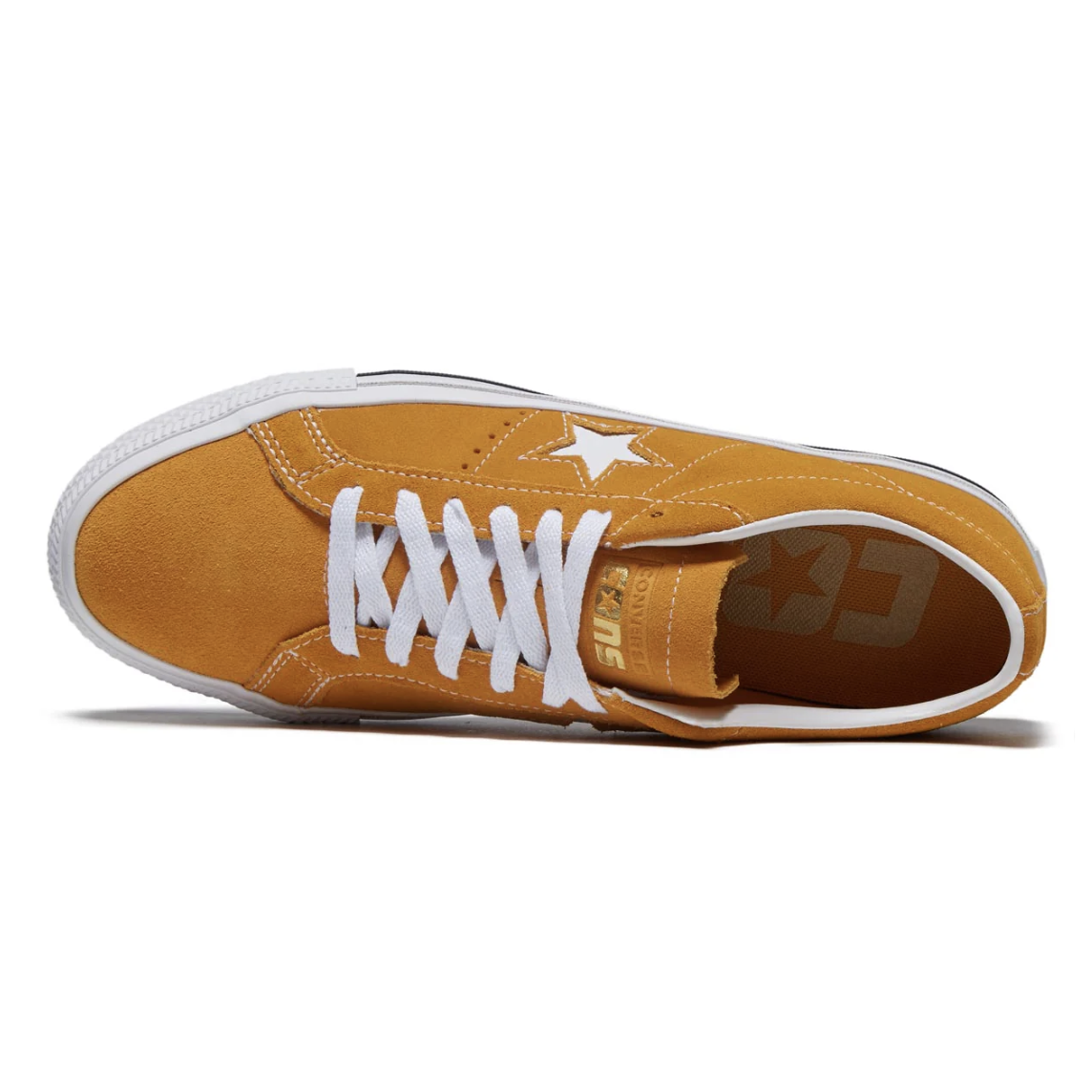 Converse One Star Pro Ox Shoes Sunflower Gold White Black