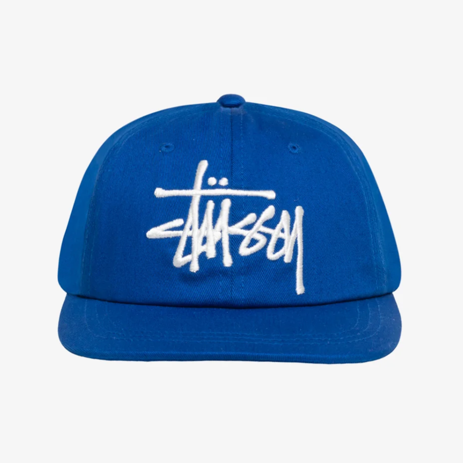 Stussy Big Stock Mid Depth Cap - Light Royal