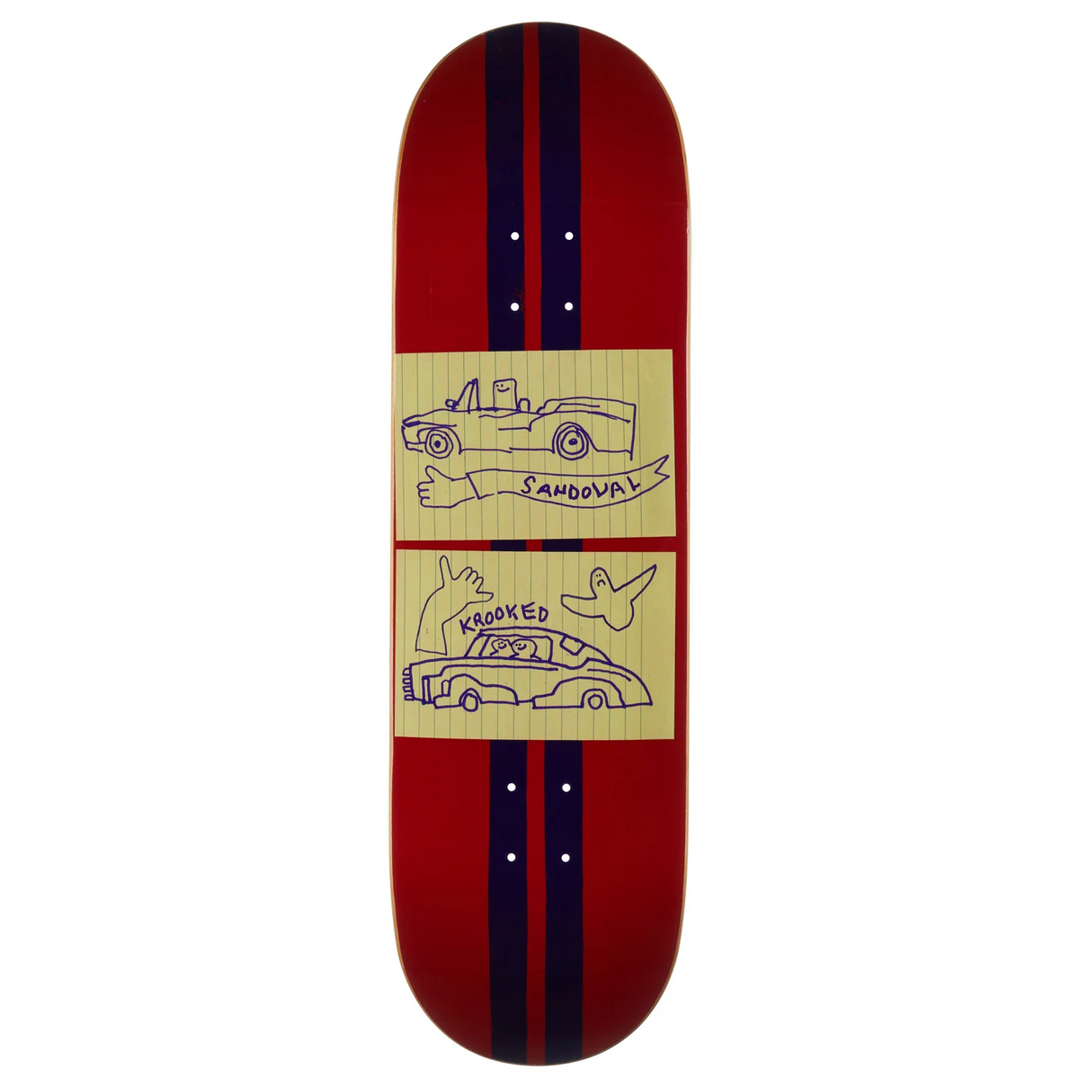 Krooked Ronnie Sandoval Racecar Deck - 9.02