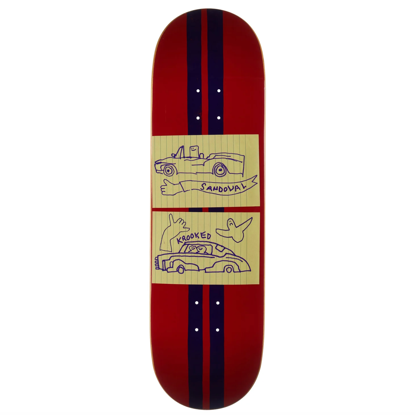 Krooked Ronnie Sandoval Racecar Deck - 9.02