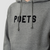 Poets OG Flocked Hoodie - Heather Grey