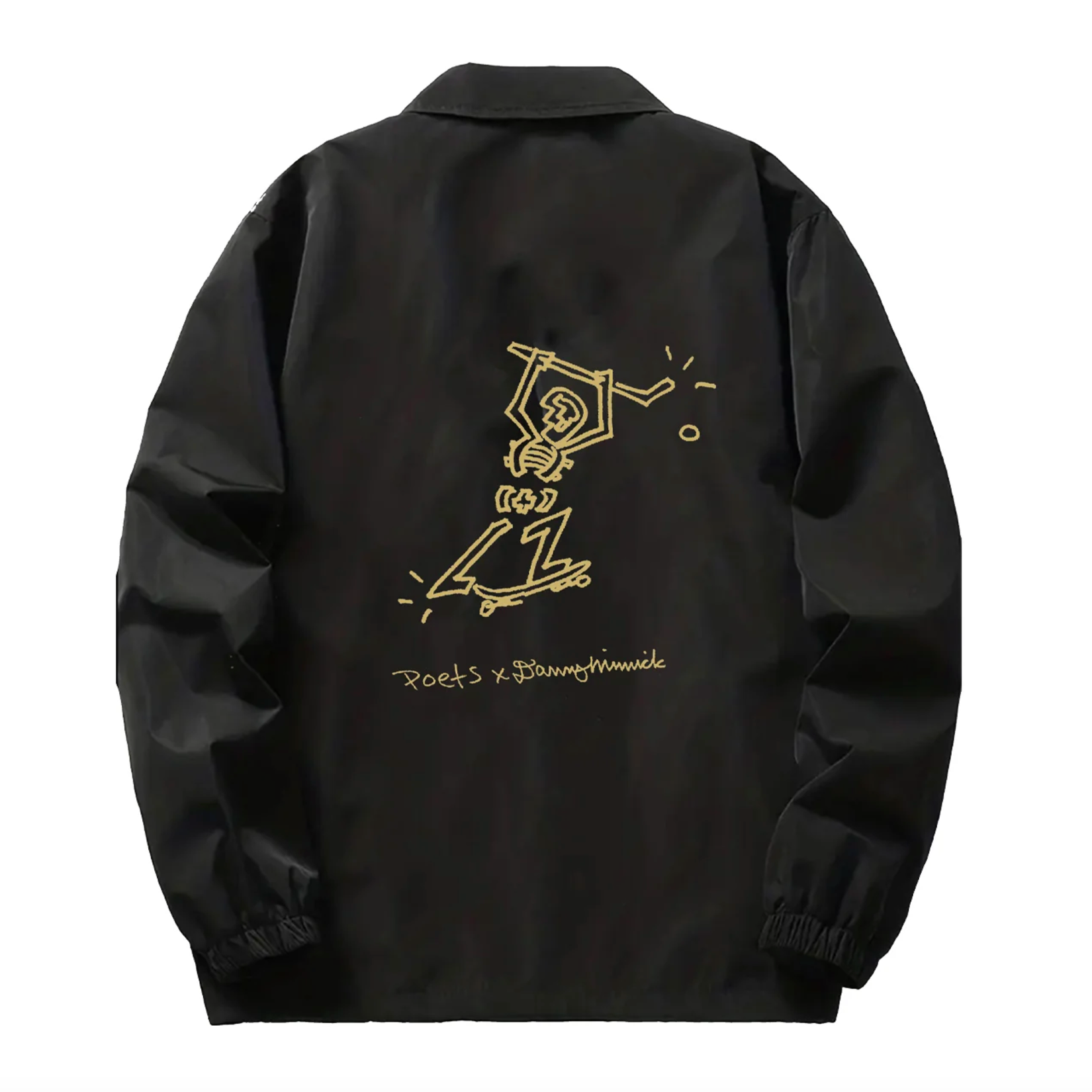 Poets Minnick Coaches Jacket - Black / Gold