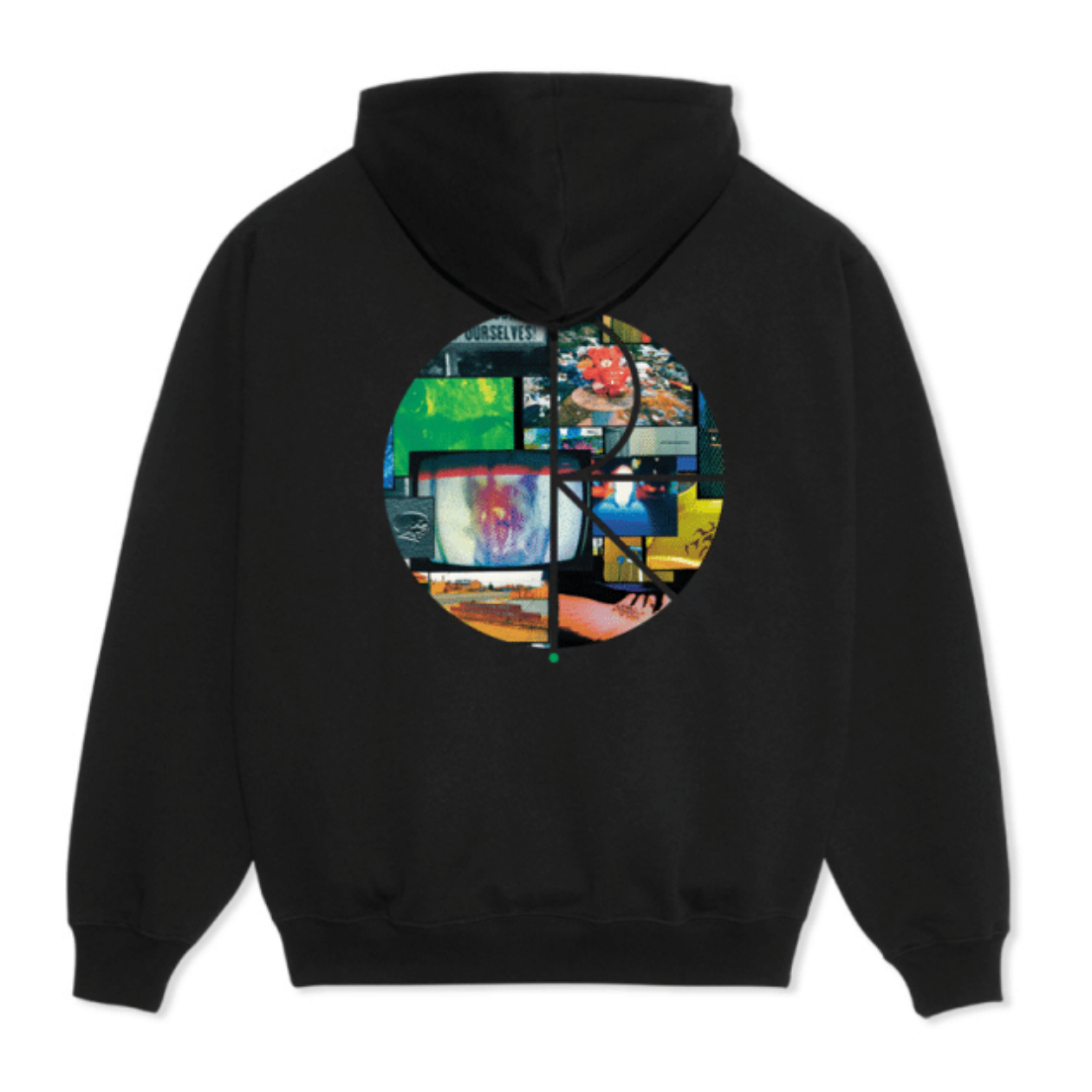 Polar Skate Co Dave Hoodie | Ourselves Collage - Black