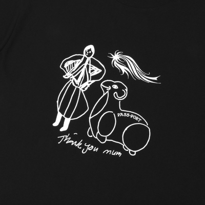 Pass~Port Thank You Mum Tee - Black