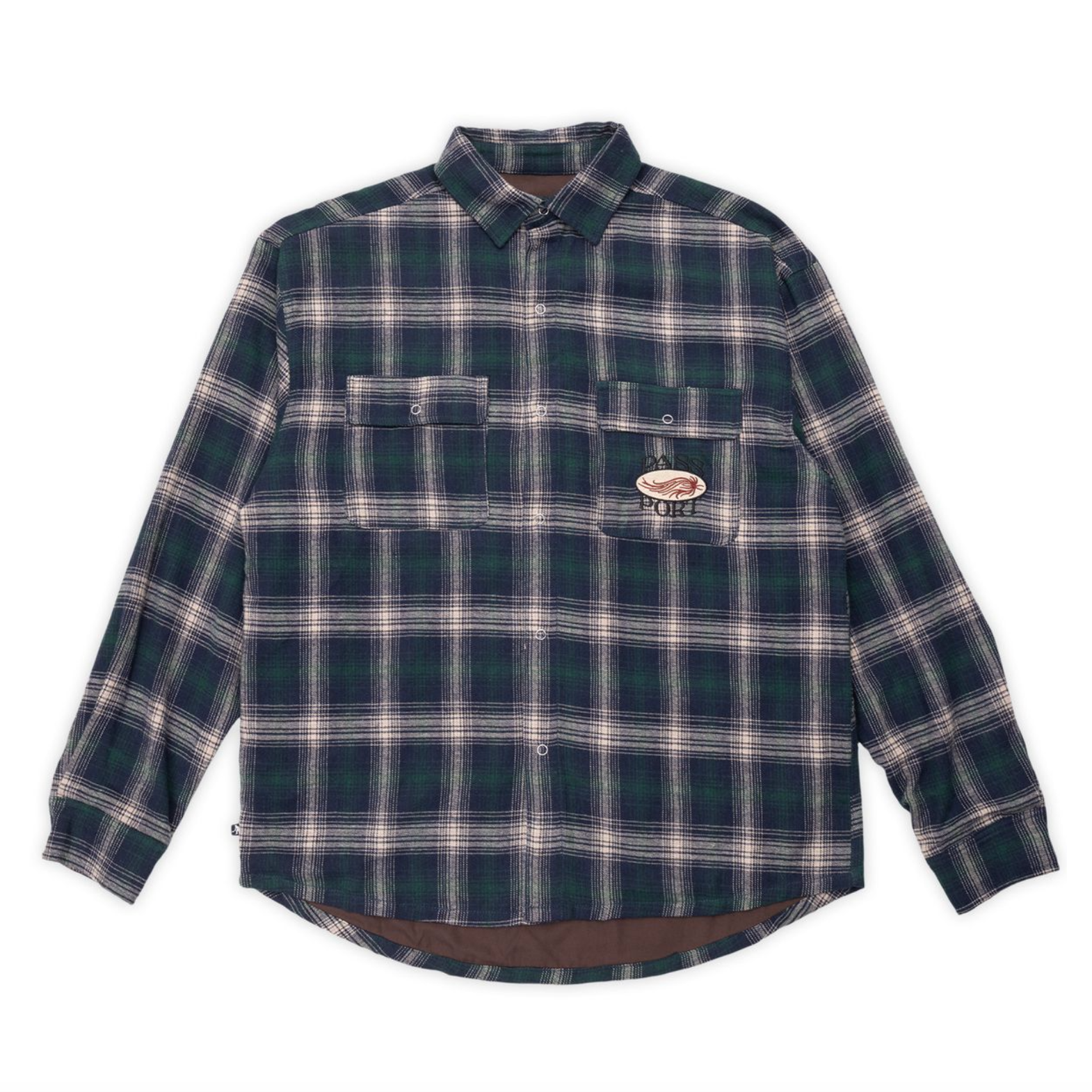 Pass~Port Sunspot Flannel Vineyard Shirt - Navy