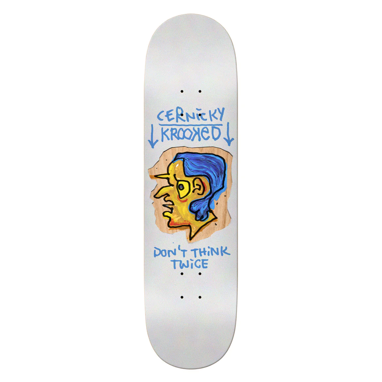 Krooked Cernicky Blue Thinker Deck - 8.38