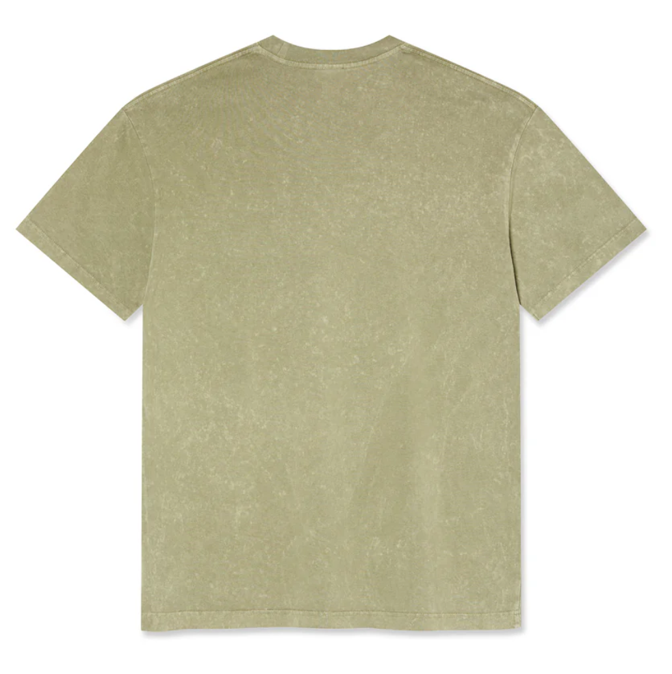 Polar Skate Co Acid Tee Surf Logo - Light Green