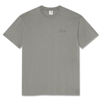 Polar Skate Co Contrast Tee Stroke Logo - Grey