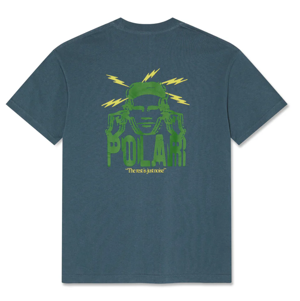 Polar Skate Co Noise Tee - Grey Blue