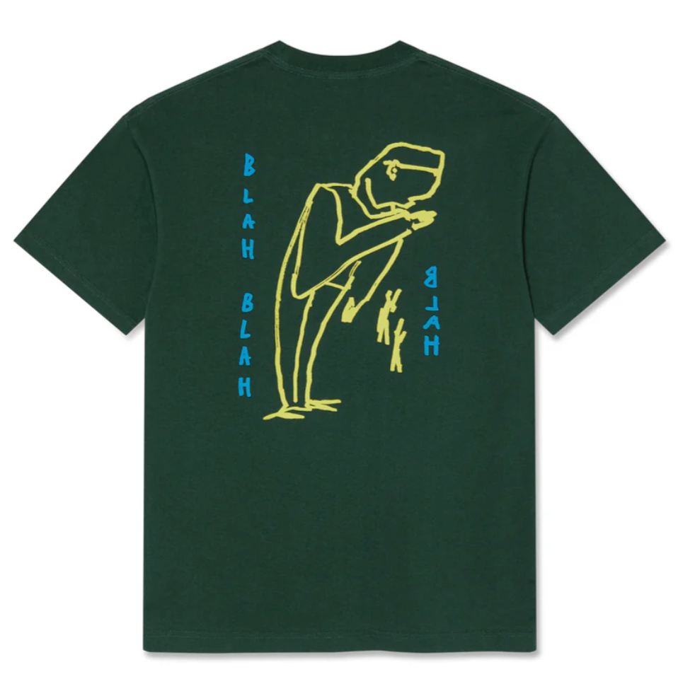 Polar Skate Co Blah Blah Blah Tee - Dark Green