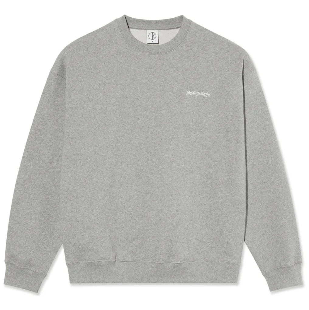 Polar - Dave Crewneck Surf Logo - Heather Grey