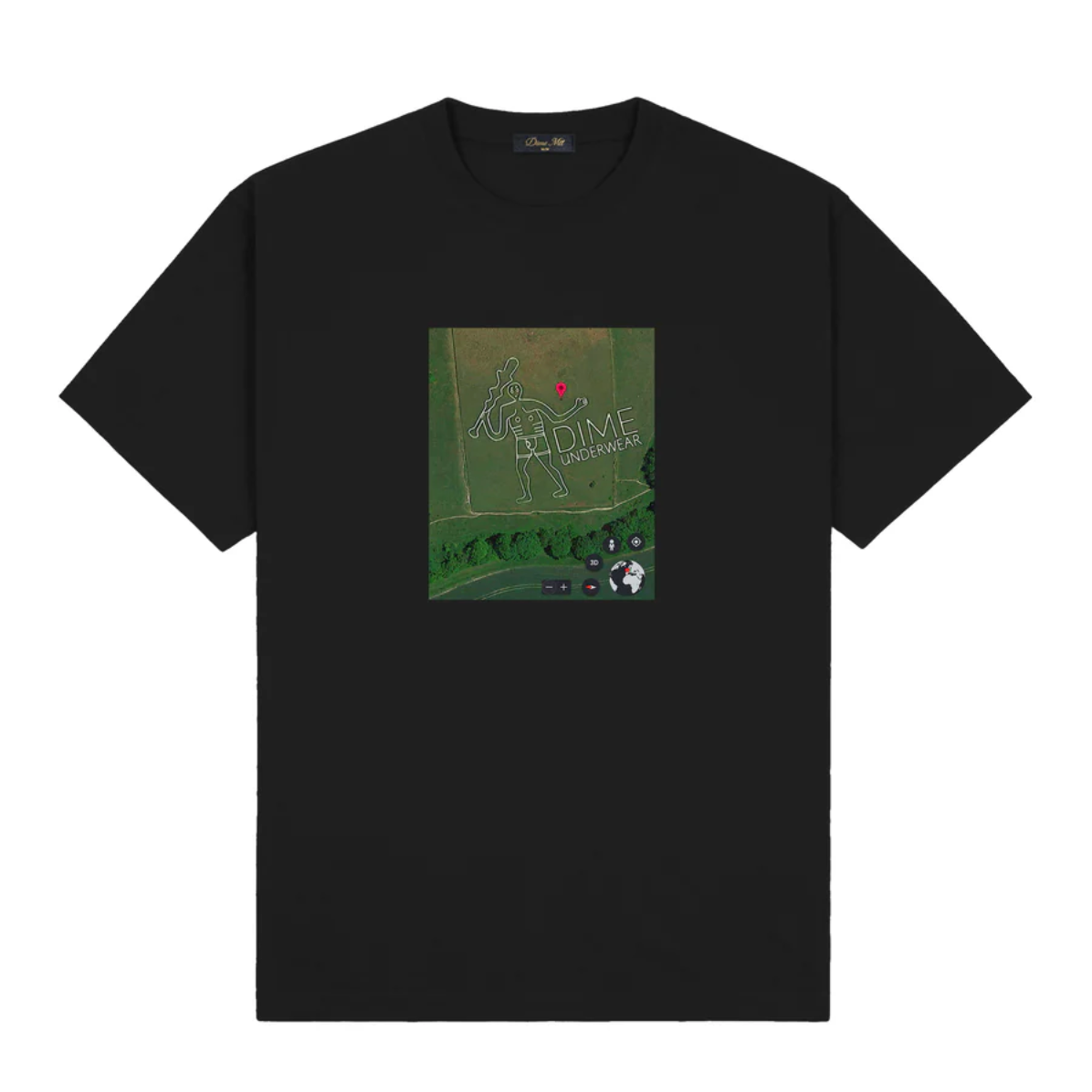 Dime 'GPS' T-Shirt - Black