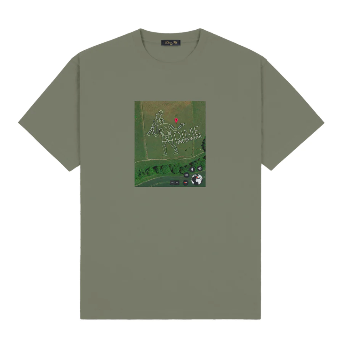 Dime 'GPS' T-Shirt - Thyme