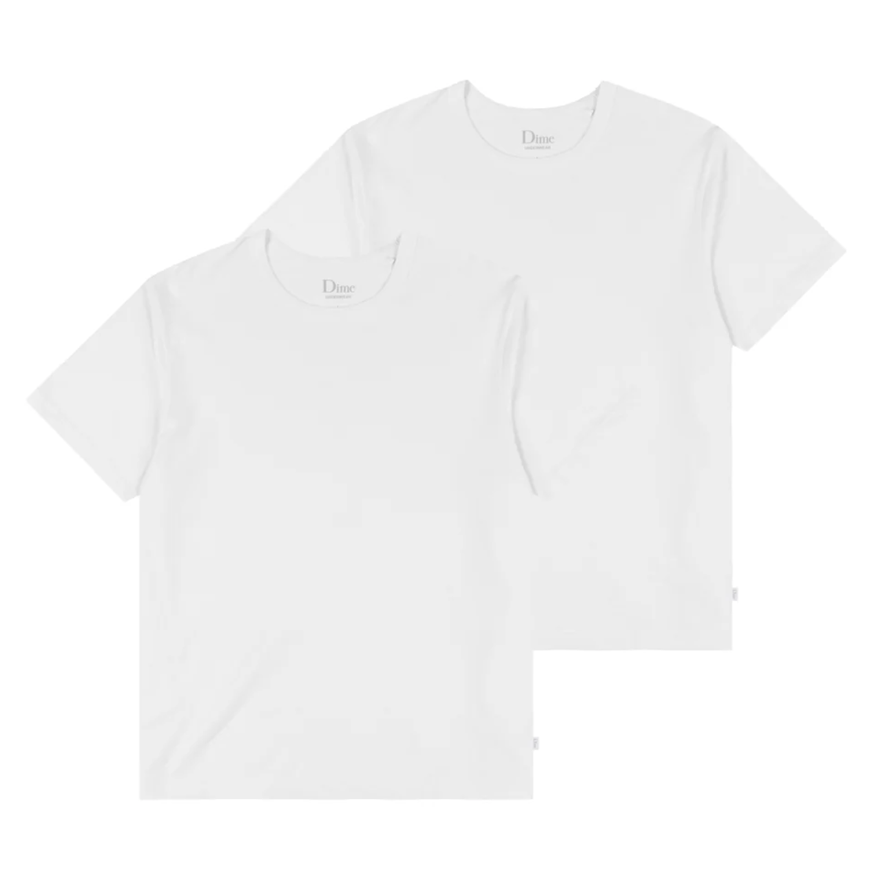 Dime Classic 2 Pack Undershirts - White
